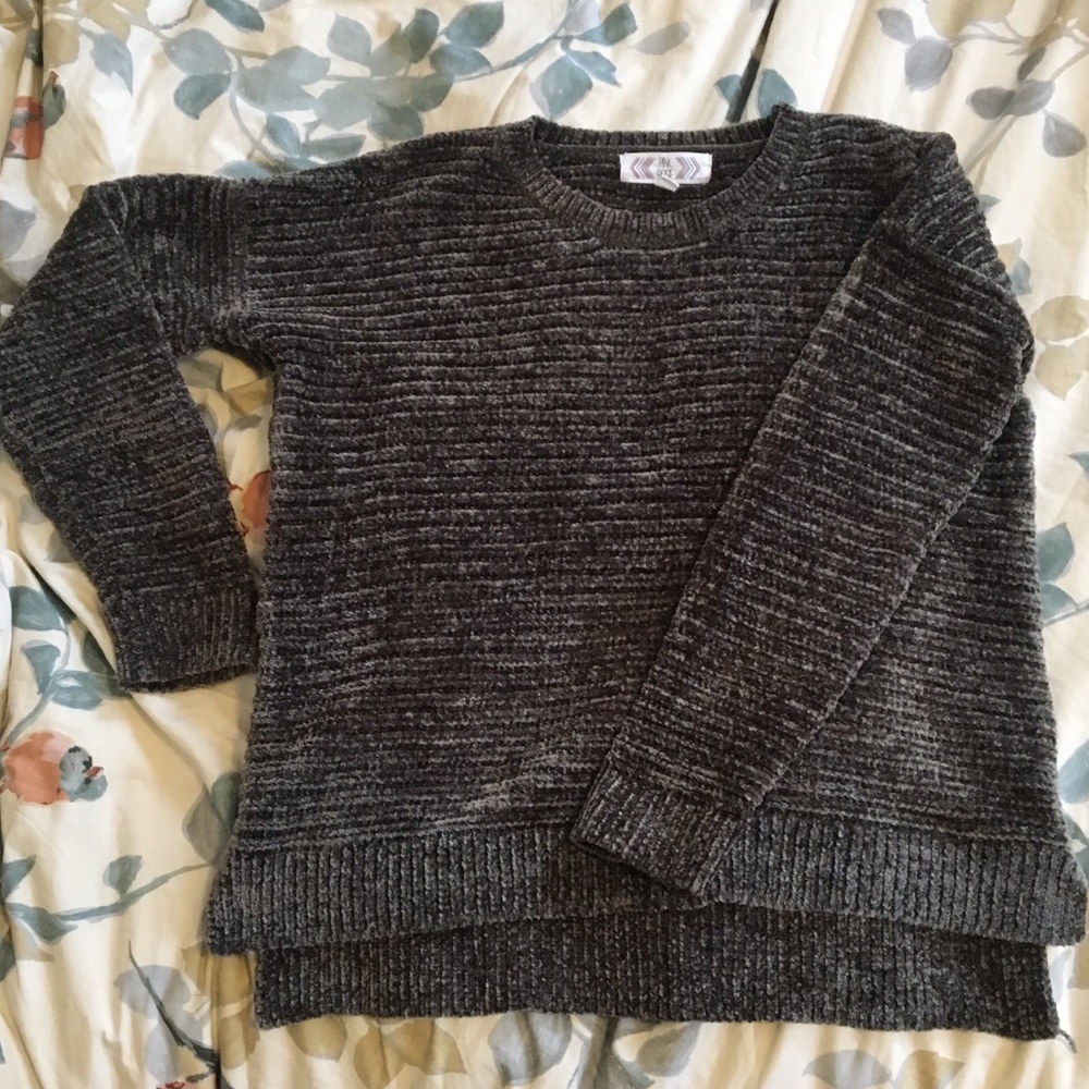 Super soft chenille forest green sweater